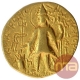 Rare Gold Dinar Coin of Kanishka II of Kushan Dynasty. 