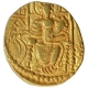 Gold Dinar Coin of Vasudeva II of Kushan Dynasty.