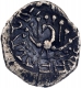 Silver Drachma Coin of Harshavardhana of Post Guptas of Pushyabhuti Dynasty.