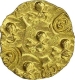 Punch Marked Gold Gadyana  Coin of Chalukyas of Kalyani.