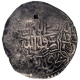 Silver Misqal Coin of Akbar of Lahore Mint.