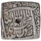 Silver Square Rupee Coin of Akbar of Patna Mint.