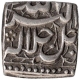 Silver Square One Rupee Coin of Akbar of Di Month.