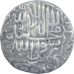 Silver One Rupee Coin of Akbar of Jaunpur Mint.