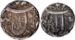 Silver Half Rupee and One Rupee Coin of Jahangir of Ahmadnagar Mint.