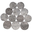 Silver One Rupee Coins of Aurangzeb of Different Mints.