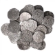 Silver One Rupee Coins of Muhammad Shah of Different Mints.