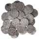 Silver One Rupee Coins of Muhammad Shah of Different Mints.