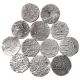 Silver One Rupee Coins of Ahmad Shah Bahadur of Different Mints.