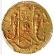 Gold Quarter Ashrafi Coin of Wajid Ali Shah of Lucknow Mint of Awadh State.