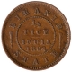 Copper Half Pice Coin of Ganga Singh of Bikanir State.