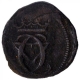 Copper Ten Cash Coin of Christian VII of India Danish.