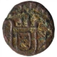 Copper Half Bazarucos Coin of Diu of India Portuguese.