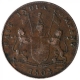 Copper Two Pice Coin of Bombay Presidency.