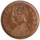 Copper One Twelfth Anna Coin of Queen Victoria of Calcutta Mint of 1875