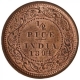 Copper Half Pice Coin of Victoria Empress of Calcutta Mint of 1894.