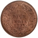 Copper Half Pice Coin of Victoria Empress of Calcutta Mint of 1895.