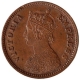 Copper Half Pice Coin of Victoria Empress of Calcutta Mint of 1897.