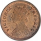 Copper Half Pice Coin of Victoria Empress of Calcutta Mint of 1901.