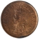 Copper Hlaf Pice Coin of King George V of Calcutta Mint of 1924.