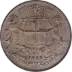 Copper One Quarter Anna Coin of East India Company of Royal Mint of 1858.