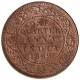 Copper One Quarter Anna Coin of Victoria Empress of Bombay Mint of 1889.