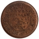 Bronze One Quarter Anna Coin of Calcutta Mint of 1904.