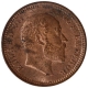 Bronze One Quarter Anna Coin of Calcutta Mint of 1904.