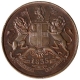 Copper Half Anna Coin of East India Company of Madras Mint of 1835.