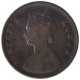 Copper Half Anna Coin of Victoria Queen of Calcutta Mint of 1875. 