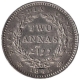 Silver Two Annas Coin of Victoria Queen of 1841.