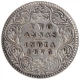 Silver Two Annas Coin of Victoria Queen of Calcutta Mint of 1875.