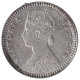 Silver Two Annas Coin of Victoria Empress of Calcutta Mint of 1881.