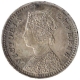 Silver Two Annas Coin of Victoria Empress of Bombay Mint of 1892.