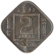 Copper Nickel Two Annas Coin of King George V of Bombay Mint of 1935.