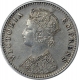 Silver One Quarter Rupee Coin of Victoria Empress of Bombay Mint of 1887.