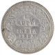 Silver One Quarter Rupee Coin of Victoria Empress of Calcutta Mint of 1893.