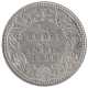 Silver One Quarter Rupee Coin of Victoria Empress of Calcutta Mint of 1898.