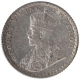 Silver One Quarter Rupee Coin of King George V of Calcutta Mint of 1912.