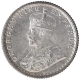 Silver One Quarter Rupee Coin of King George V of Calcutta Mint of 1918.