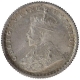 Silver One Quarter Rupee Coin of King George V of Calcutta Mint of 1930.