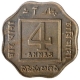 Copper Nickel Four Annas Coin of King George V of Calcutta Mint of 1919.