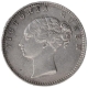 Silver Half Rupee Coin of Queen Victoria of Bombay Mint of 1840.