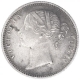 Silver Half Rupee Coin of Victoria Queen of Calcutta Mint of 1840.