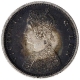 Silver Half Rupee Coin of Victoria Queen of Bombay Mint of 1875. 