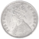 Silver Half Rupee Coin of Victoria Empress of Calcutta Mint of 1884.