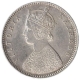 Silver Half Rupee Coin of Victoria Empress of Bombay Mint of 1888.