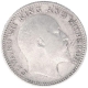 Silver Half Rupee Coin of King Edward VII of Calcutta Mint of 1908.