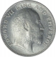 Silver Half Rupee Coin of King Edward VII of Calcutta Mint of 1910.