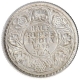 Silver Half Rupee Coin of King George V of Calcutta Mint of  1916.